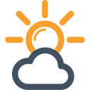 Partly Cloudy. Breezy. Cloud cover 27%